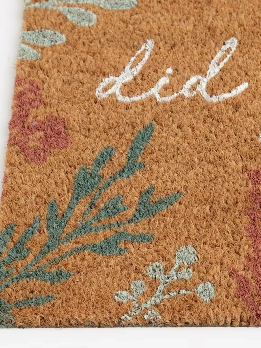 Home Decor Collection Floral 18x30 Outdoor Coir Mat NWT